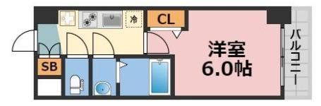 gm難波ウエストD.C.の間取り画像