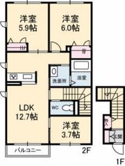サンガーデン江波の間取り画像