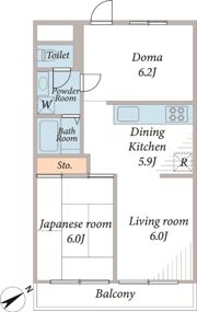 バロンハイツ二子玉川苑1の間取り画像