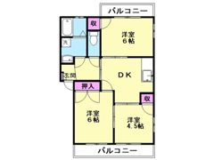 メゾンアールシーA棟の間取り画像