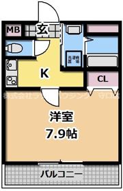 ヴィラナリー太子橋今市の間取り画像