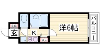 エスリード新神戸の間取り画像
