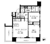 パークキューブ浅草田原町の間取り画像