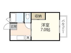 コーポサンピアB棟の間取り画像