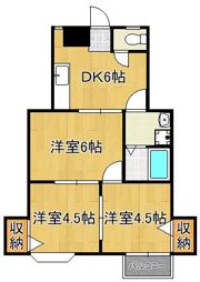 レジデンスTAKAKI B棟の間取り画像
