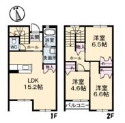 サウス・ヴィエントA棟の間取り画像