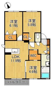 シャーメゾン泉の間取り画像