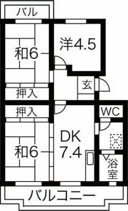 グランメールの間取り画像
