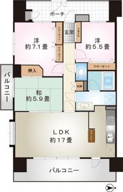 ユアコート川越カレナの間取り画像