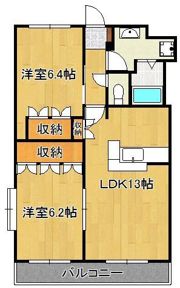 パルティール新入IIの間取り画像