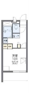 レオパレスオーロラの間取り画像