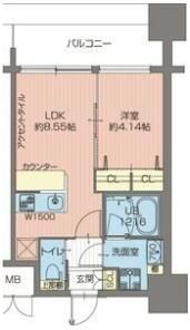 プレジオ城北の間取り画像
