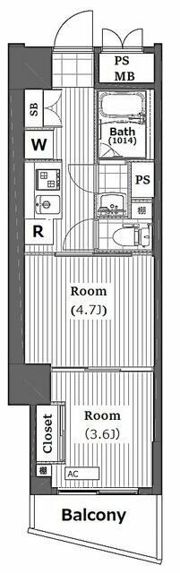 ライオンズマンション大山金井町の間取り画像