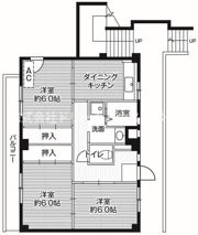 ビレッジハウス公郷5号棟の間取り画像