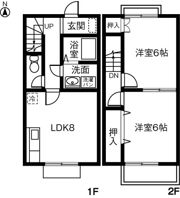 DUPLEX 替地Bの間取り画像