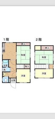 東岡山戸建ての間取り画像