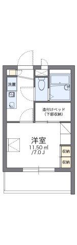 レオパレス和田Ⅱの間取り画像