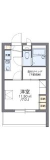 レオパレス和田Ⅱの間取り画像