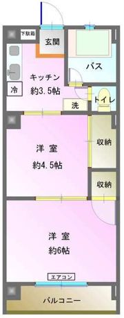 セザール三鷹の間取り画像