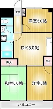 森ハイツの間取り画像