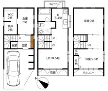 小港町貸家の間取り画像