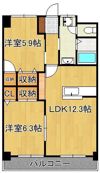 エクセレント本城の間取り画像