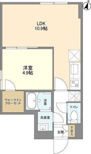 ウェルスクエア駒場東大前の間取り画像