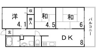 プロスぺリテ神戸の間取り画像