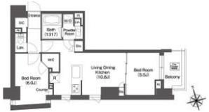 ミリアレジデンス浅草駒形の間取り画像