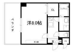 フラッティ千本今出川の間取り画像