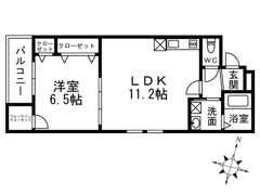 フジパレス恵比寿の間取り画像