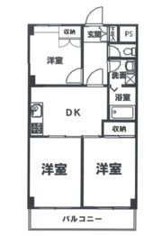 ブルームライフ市川（旧 エヴァーグリーン市川）の間取り画像