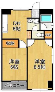 シェリール井堀通りの間取り画像
