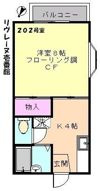 リヴレーヌ壱番館の間取り画像