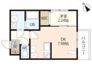 MOVE庚午北弐番館の間取り画像