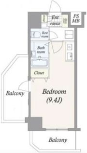 エスコート麻布十番の間取り画像