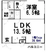 コーポ福寿の間取り画像