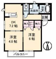 ハピネスル兒島 B館の間取り画像