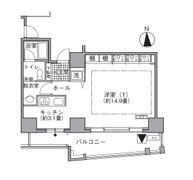 アクティ汐留の間取り画像