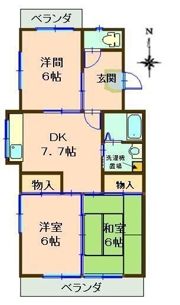 ハイツホーエイの間取り画像