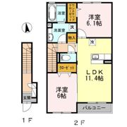ルミエール サンの間取り画像