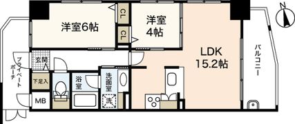 ラルウェンディ縮景園前イーストの間取り画像