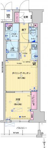 レオンコンフォート本町東llの間取り画像