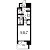 レジュールアッシュ中之島SOUTHの間取り画像