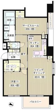 KDXレジデンス日本橋水天宮の間取り画像