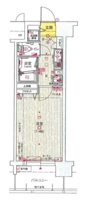 レジュールアッシュ梅田イーストの間取り画像