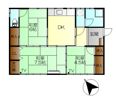 警固屋6丁目4番戸建の間取り画像