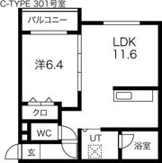 POEM千歳Ⅰの間取り画像