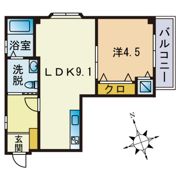 クレイドル室見B棟の間取り画像