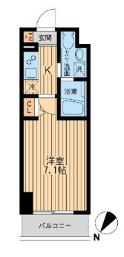 HF関内レジデンスの間取り画像